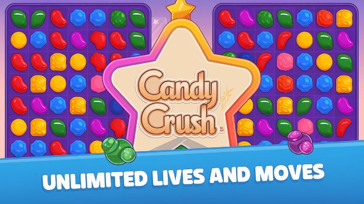 Candy Crush Saga Mod APK Unlimited Lives And Moves