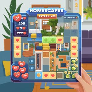 Homescapes Mod APK Enhanced Levels and Extra Lives